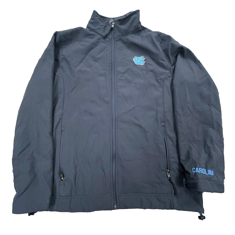 North Carolina Tar Heels Jacket Men Small Gray Soft Shell UNC Fleece Lined Adult